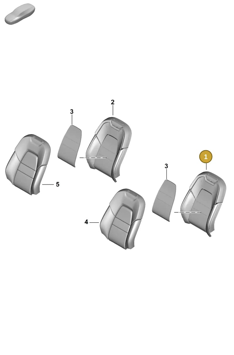 9Y0881775N — Porsche Cayenne Coupe (2023-2023) diagram p60817310, position 1