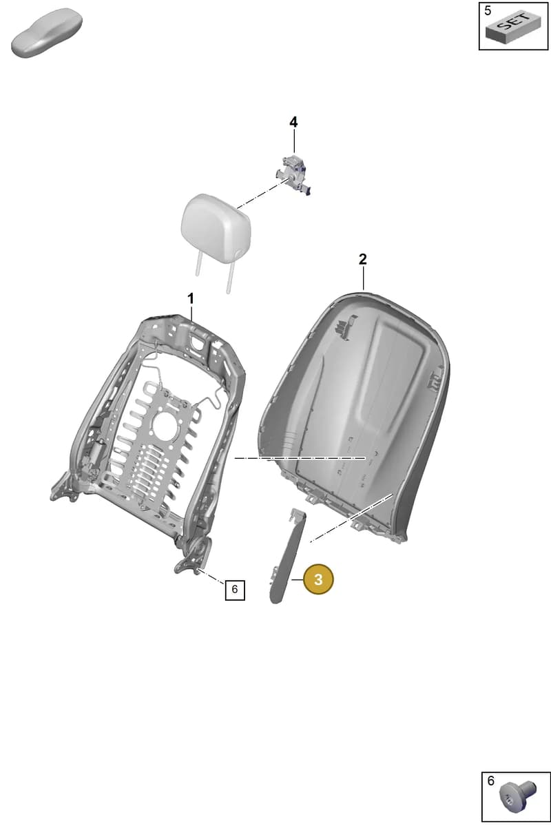 9Y0882351 — Porsche Cayenne Coupe (2023-2023) diagram p60817000, position 3