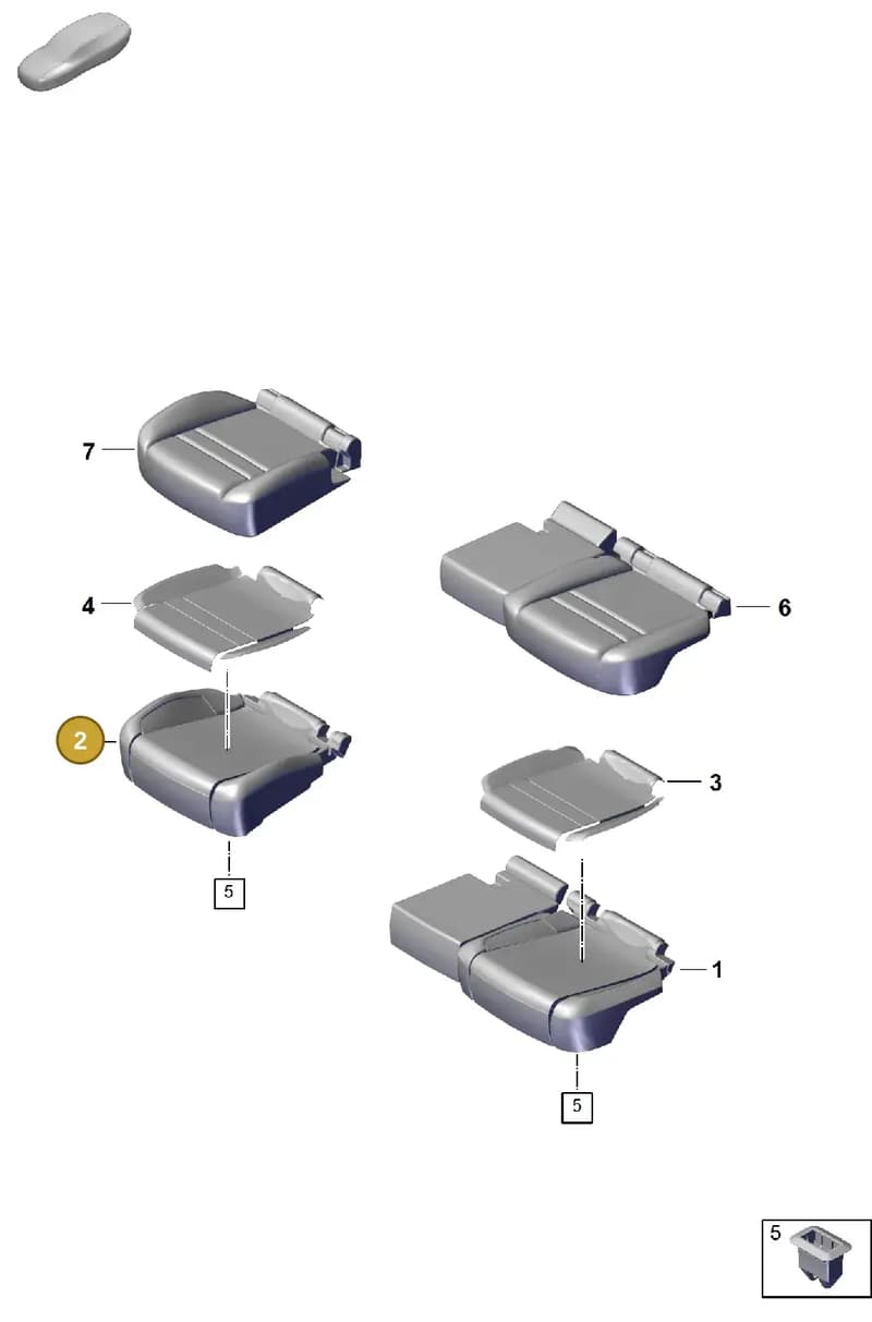 9Y0885376M — Porsche Cayenne Coupe (2023-2023) diagram p60818410, position 2