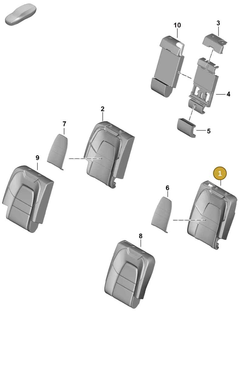 9Y0885775AG — Porsche Cayenne Coupe (2023-2023) diagram p60818310, position 1