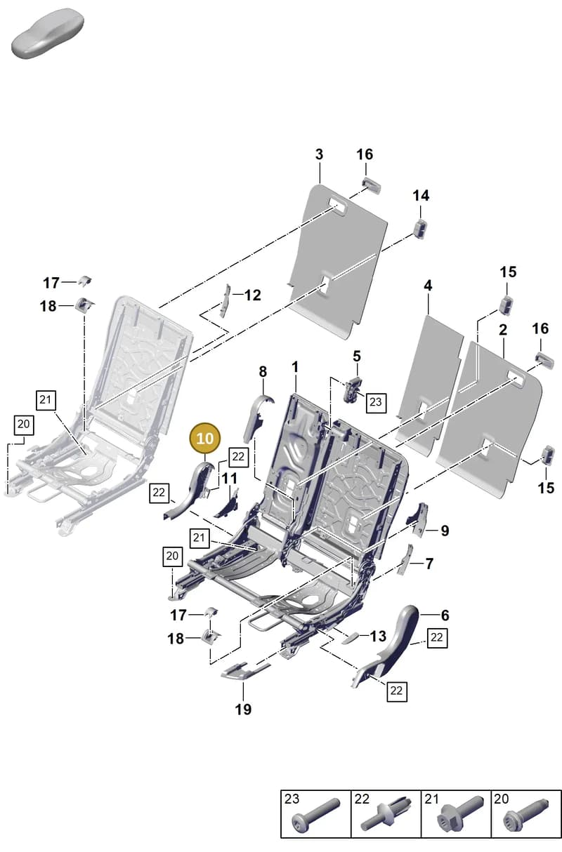9Y08859341E0 — Porsche Cayenne Coupe (2023-2023) diagram p60818000, position 10
