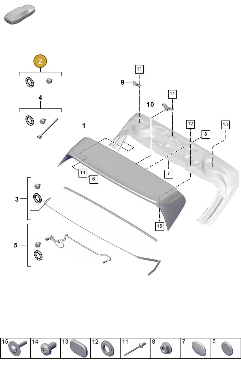 9Y0898502A — Porsche Cayenne Coupe (2023-2023) diagram p60803150, position 2