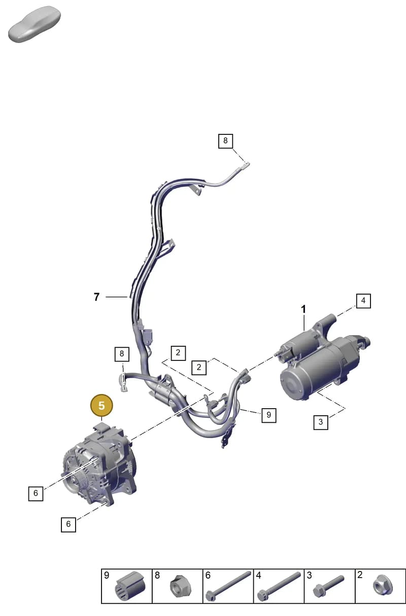 9Y0903024 — Porsche Cayenne Coupe (2023-2023) diagram p60902200, position 5