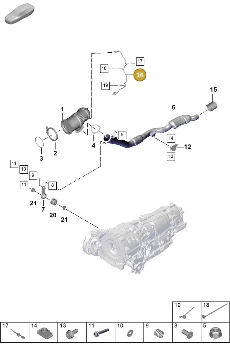 9Y0906265A — Porsche Cayenne Coupe (2023-2023) diagram p60202230, position 16
