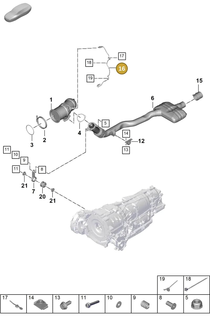 9Y0906265A — Porsche Cayenne Coupe (2023-2023) diagram p60202210, position 16