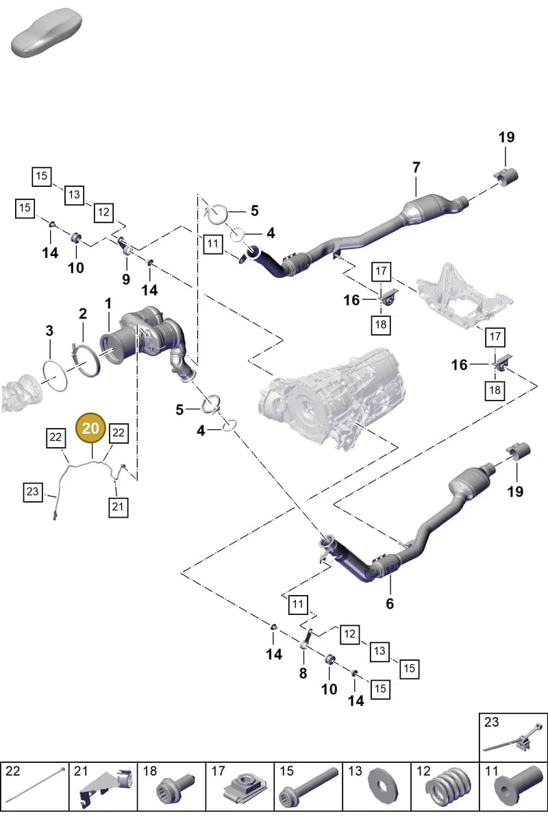 9Y0906265 — Porsche Cayenne Coupe (2023-2023) diagram p60202220, position 20