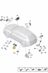 9Y0907040AH Porsche Control Unit for Air Conditioner