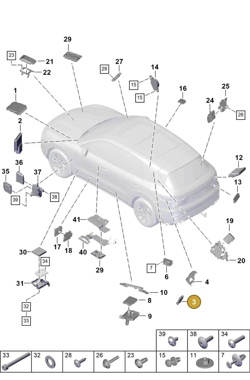 9Y0907064FS — Porsche Cayenne (2017-2023) diagram p51901003, position 3