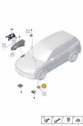 9Y0907159AT Porsche Control Unit for Engine Noise Production
