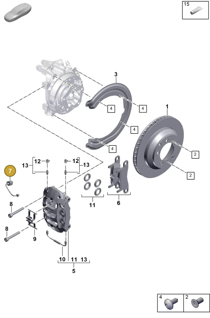 9Y0907253C — Porsche Cayenne Coupe (2023-2023) diagram p60603000, position 7