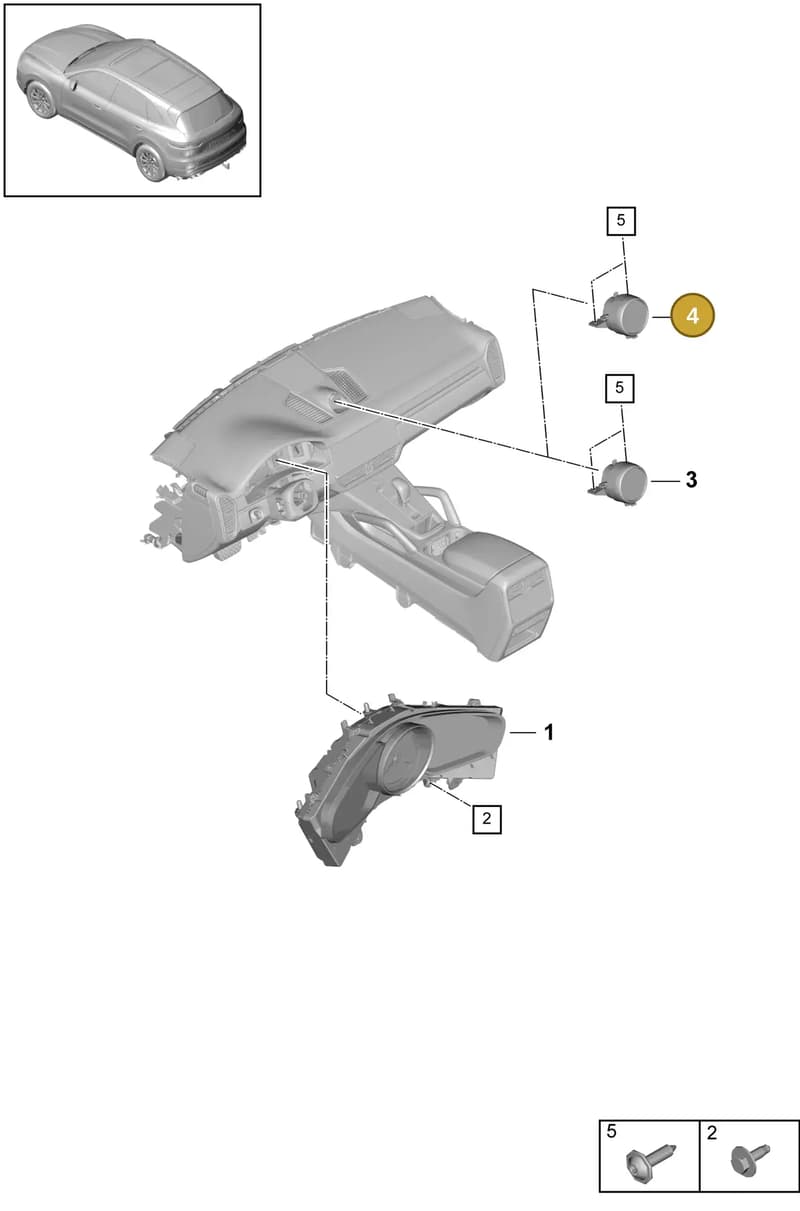 9Y0919107H6N3 — Porsche Cayenne (2017-2023) diagram p51906000, position 4
