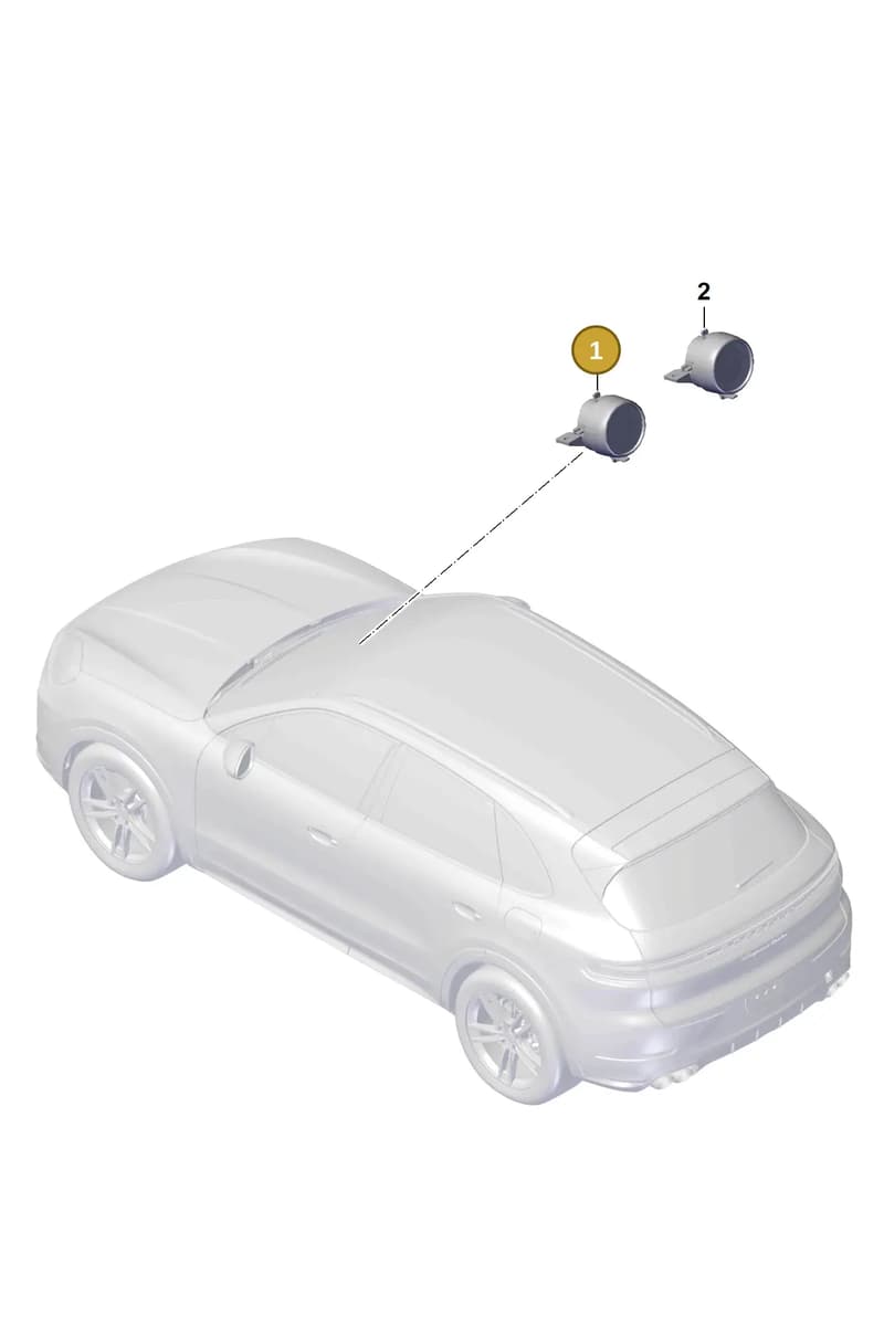 9Y0919203CKOG6 — Porsche Cayenne Coupe (2023-2023) diagram p60910200, position 1