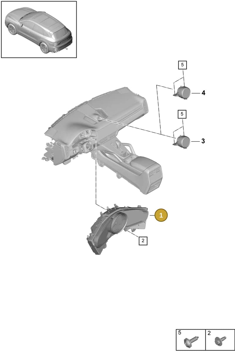 9Y0920659DOG6 — Porsche Cayenne (2017-2023) diagram p51906000, position 1