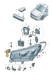 9Y0941597BA Porsche Power Module for Main Light Electronics
