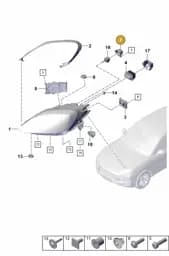 9Y0941611 Porsche Cover Cap