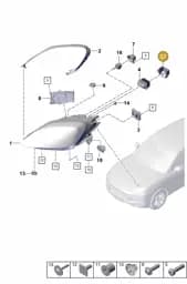 9Y0941617 Porsche Cover Cap