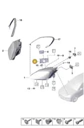 9Y0941628A Porsche Cover Cap