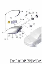 9Y0941628 Porsche Cover Cap