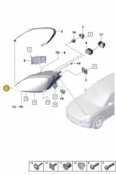9Y0941682 Porsche LED Headlight