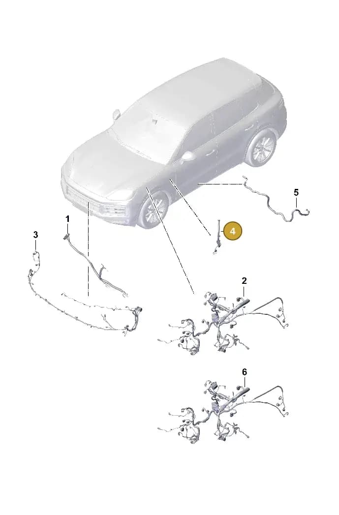 9Y0941824A — Porsche Cayenne Coupe (2023-2023) diagram p60903100, position 4