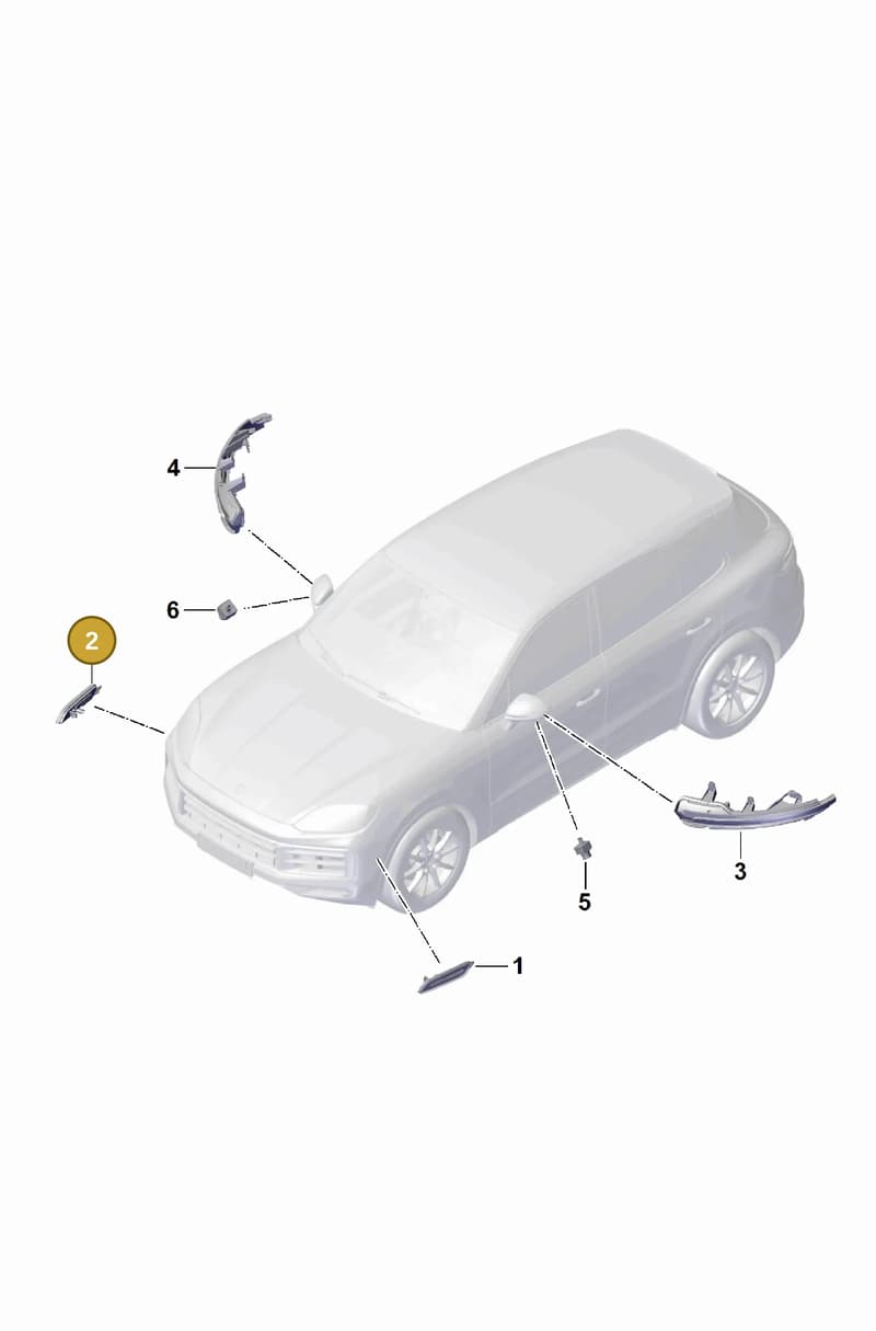 9Y0945062C — Porsche Cayenne Coupe (2023-2023) diagram p60908300, position 2