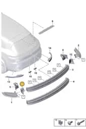 9Y0945311OK1 Porsche Trim (Matt Black OK1)