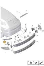 9Y0945725A Porsche Rear Light Reflector
