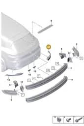 9Y0945726A Porsche Rear Light Reflector