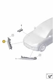 9Y0953056A Porsche Additional Headlight