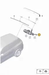 9Y0955711A Porsche Wiper Motor