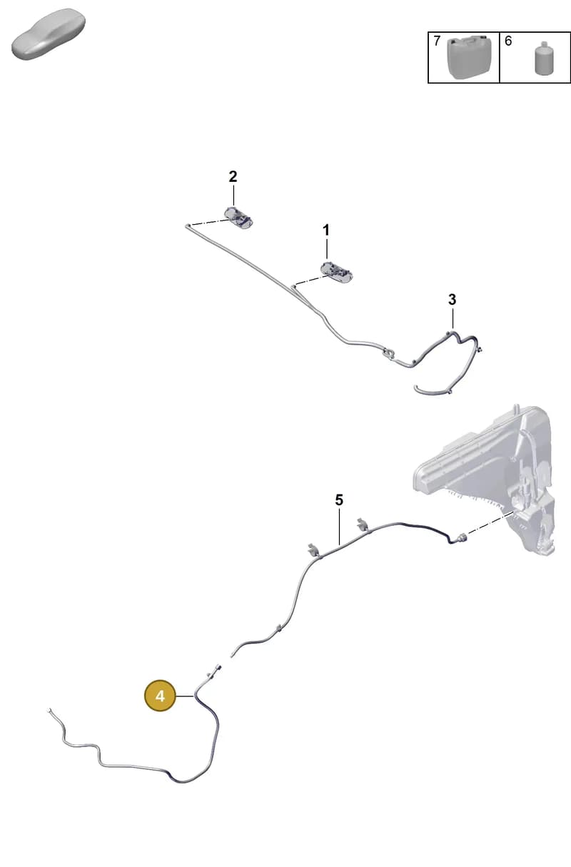 9Y0955970D — Porsche Cayenne Coupe (2023-2023) diagram p60906300, position 4