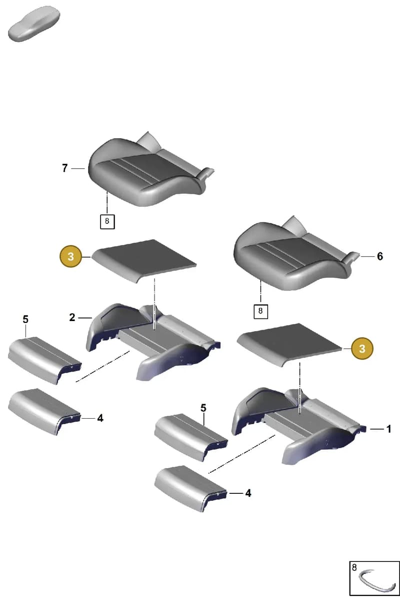 9Y0963555K — Porsche Cayenne Coupe (2023-2023) diagram p60817410, position 3