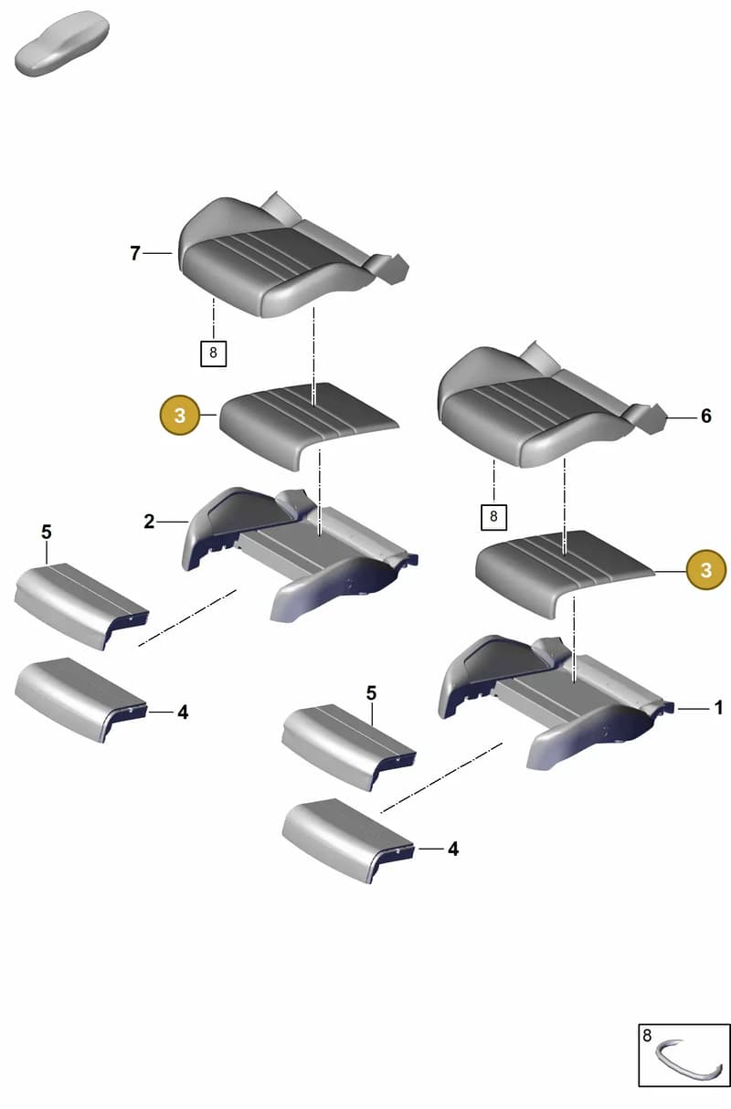 9Y0963555L — Porsche Cayenne Coupe (2023-2023) diagram p60817420, position 3