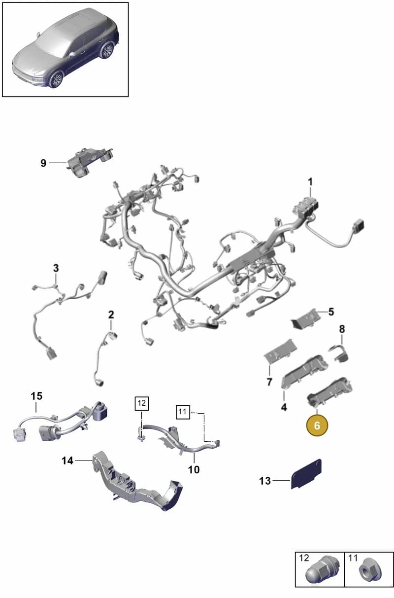 9Y0971003 — Porsche Cayenne (2017-2023) diagram p51902020, position 6