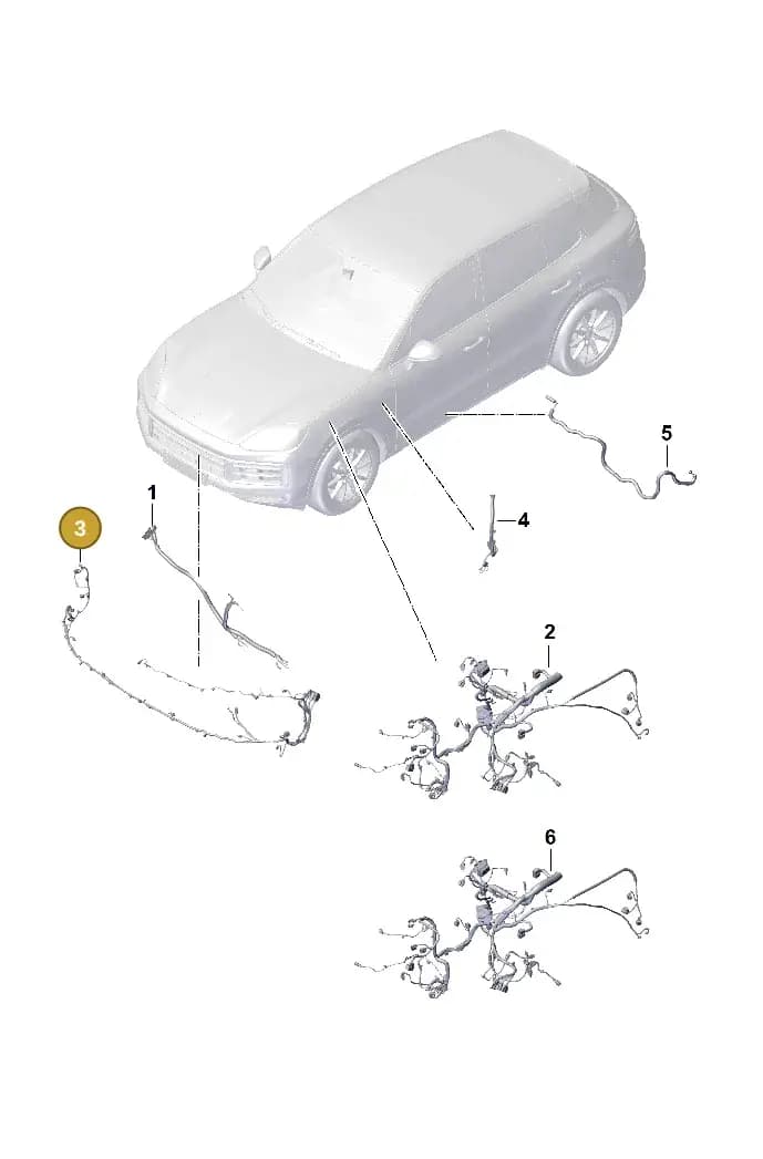 9Y0971071B — Porsche Cayenne Coupe (2023-2023) diagram p60903100, position 3