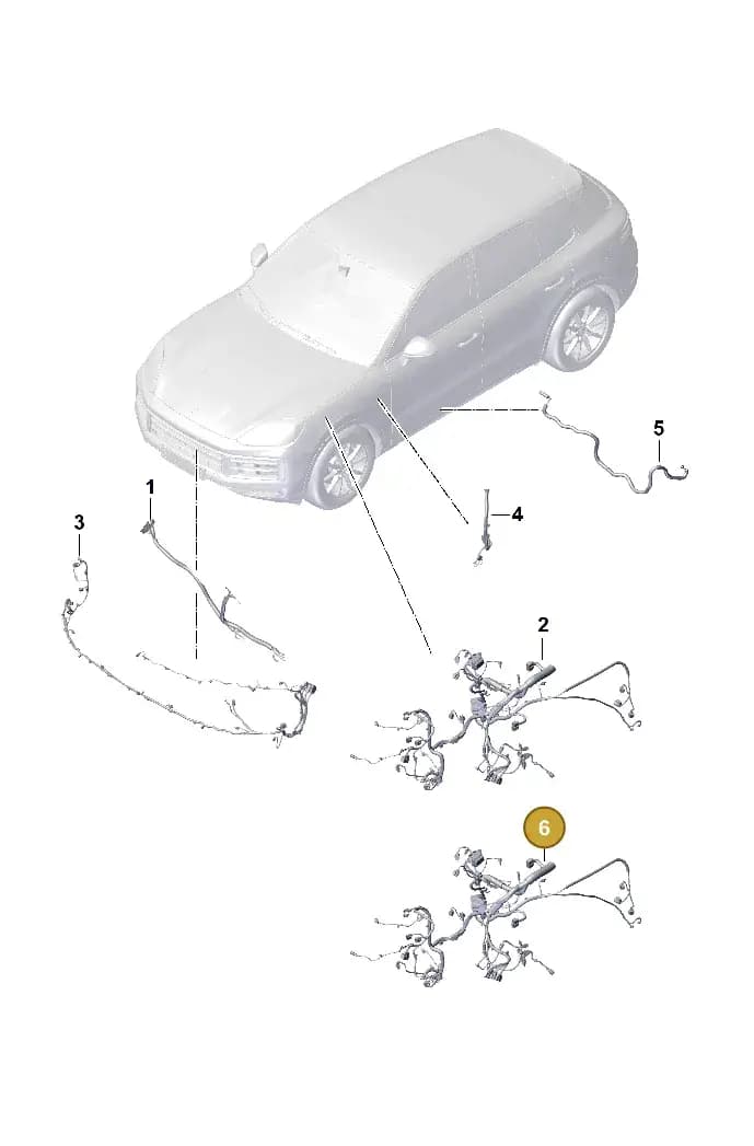 9Y0971071C — Porsche Cayenne Coupe (2023-2023) diagram p60903100, position 6