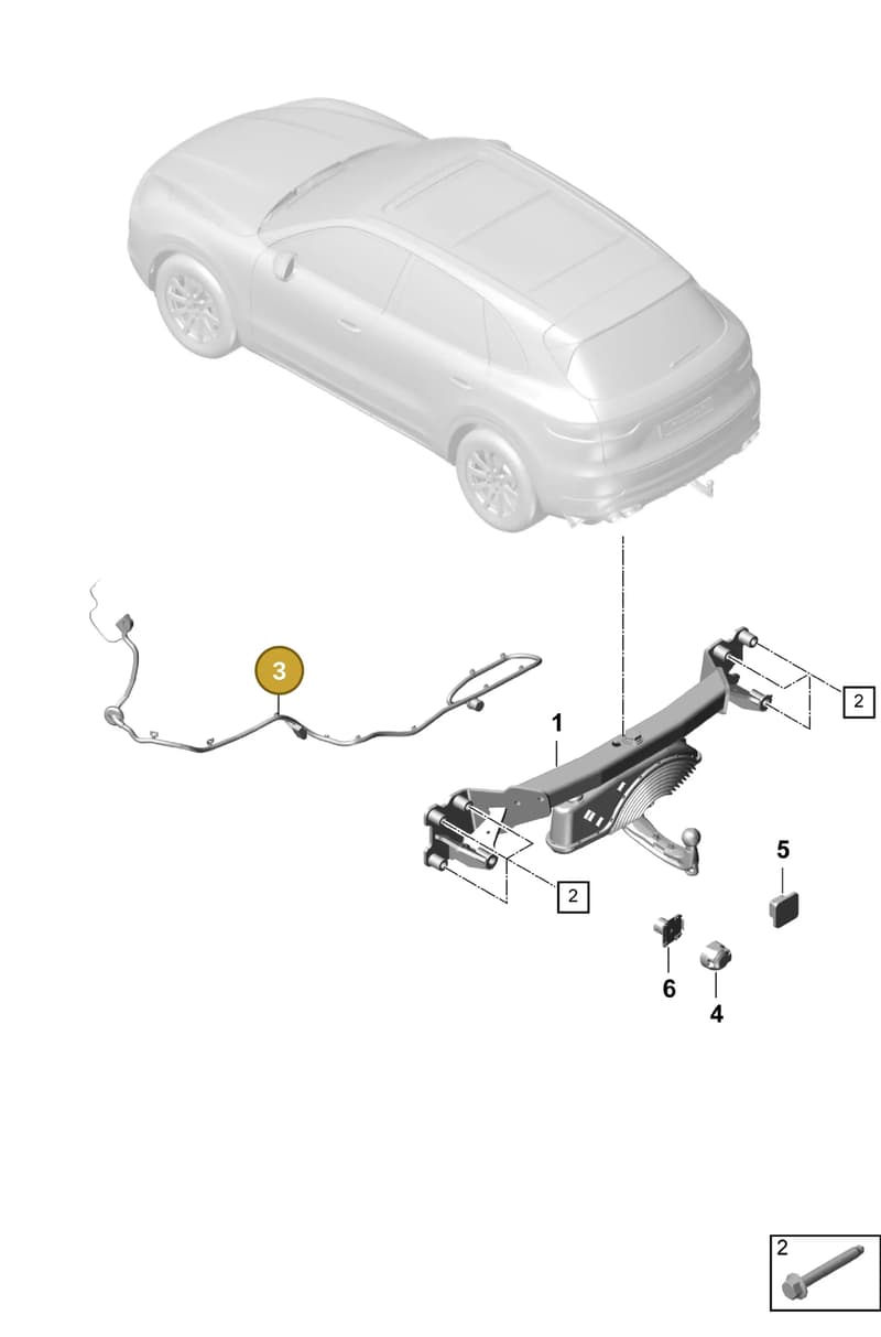 9Y0971124B — Porsche Cayenne (2017-2023) diagram p51002000, position 3