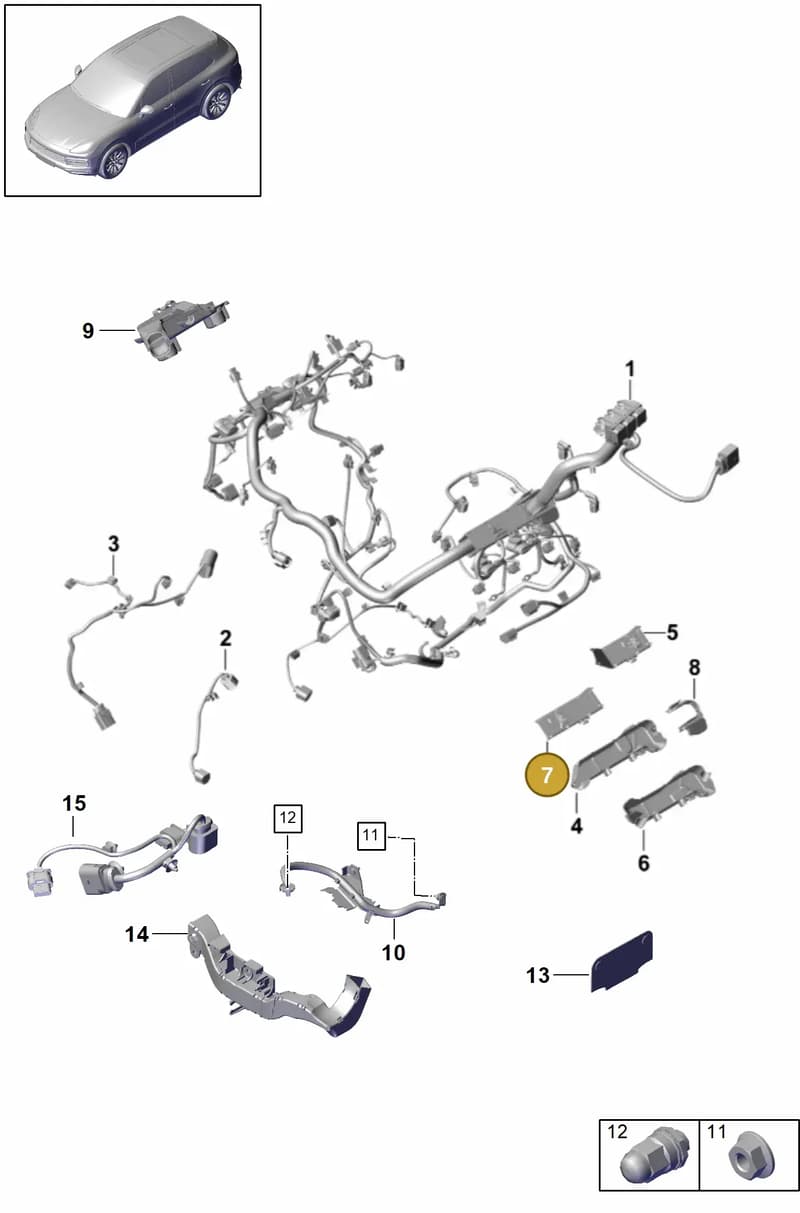 9Y0971279B — Porsche Cayenne (2017-2023) diagram p51902020, position 7