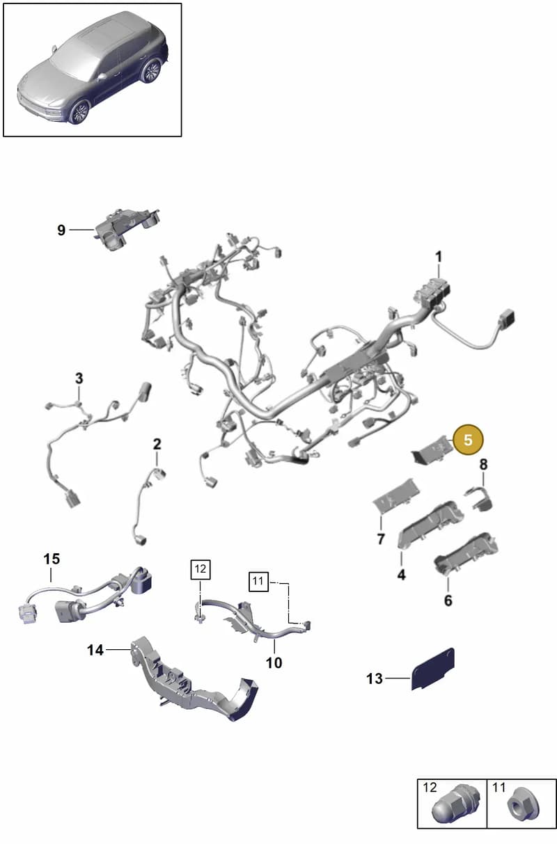 9Y0971279C — Porsche Cayenne (2017-2023) diagram p51902020, position 5