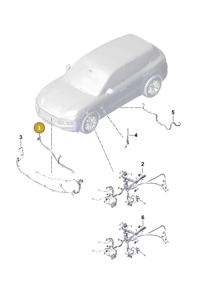 9Y0971284 — Porsche Cayenne Coupe (2023-2023) diagram p60903100, position 1