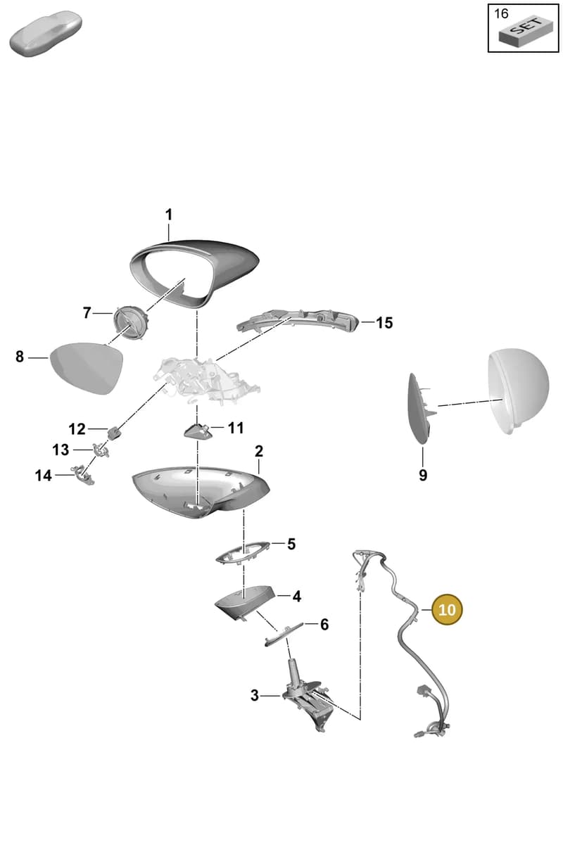 9Y0971469AE — Porsche Cayenne Coupe (2023-2023) diagram p60809500, position 10
