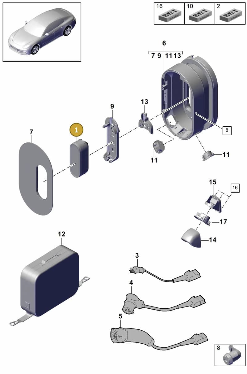 9Y0971675BC — Porsche Panamera (2016-2020) diagram p49901050, position 1
