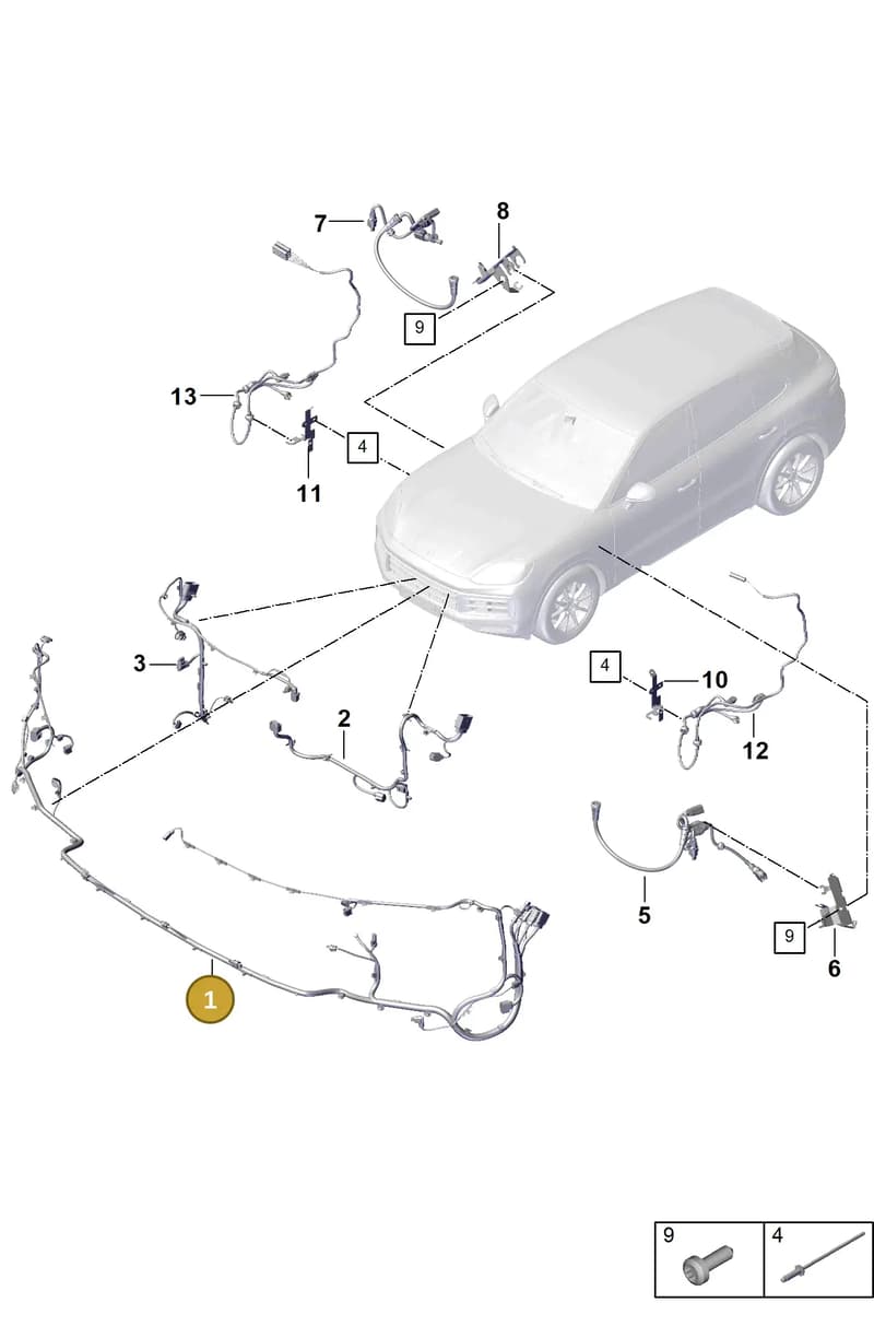 9Y0972155GS — Porsche Cayenne Coupe (2023-2023) diagram p60903400, position 1