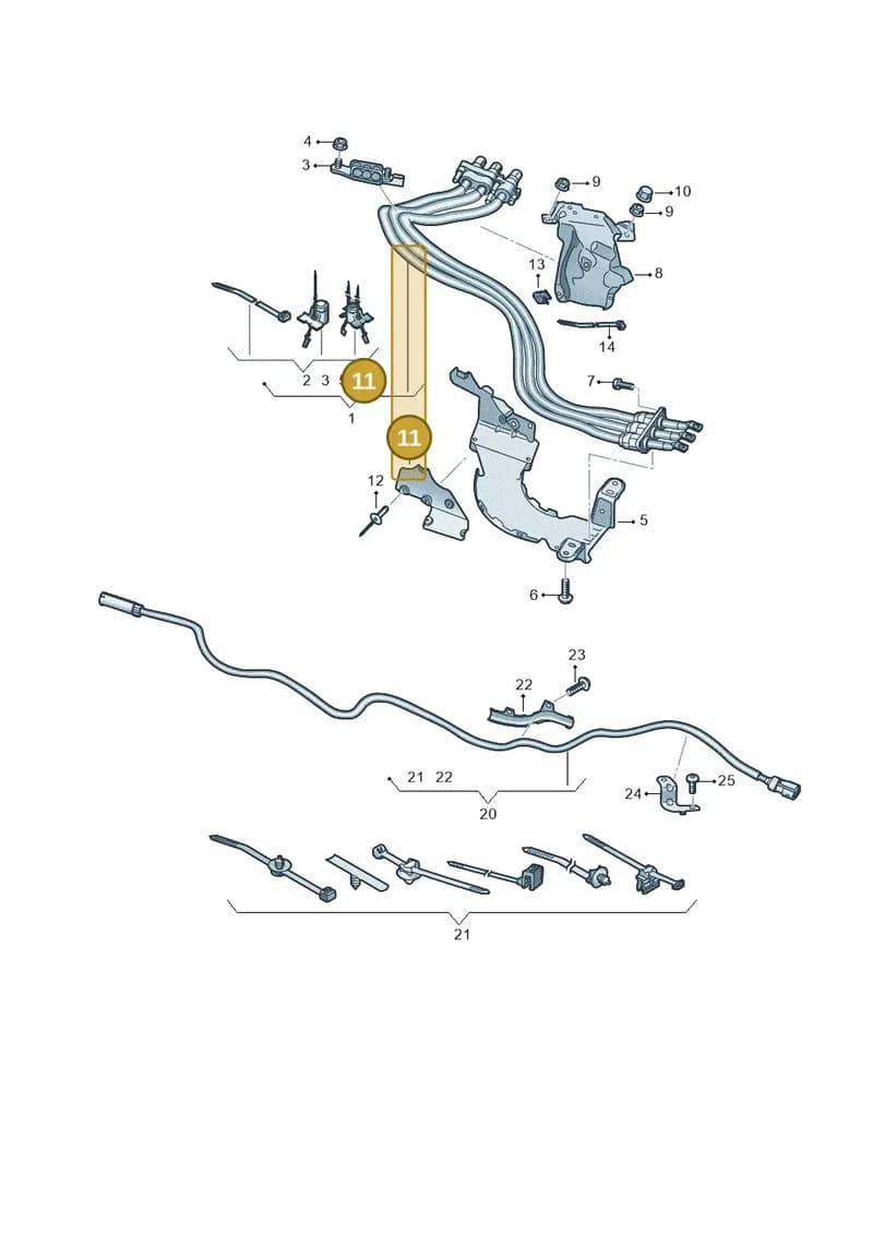 9Y0972935A — Audi Q8 (2018-2025) diagram 859970012, position 11