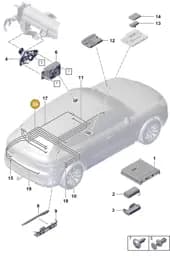 9Y1035550H Porsche Aerial Connection Line