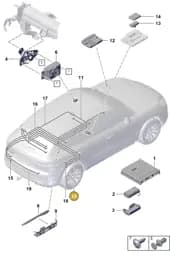 9Y1035550M Porsche Aerial Connection Line