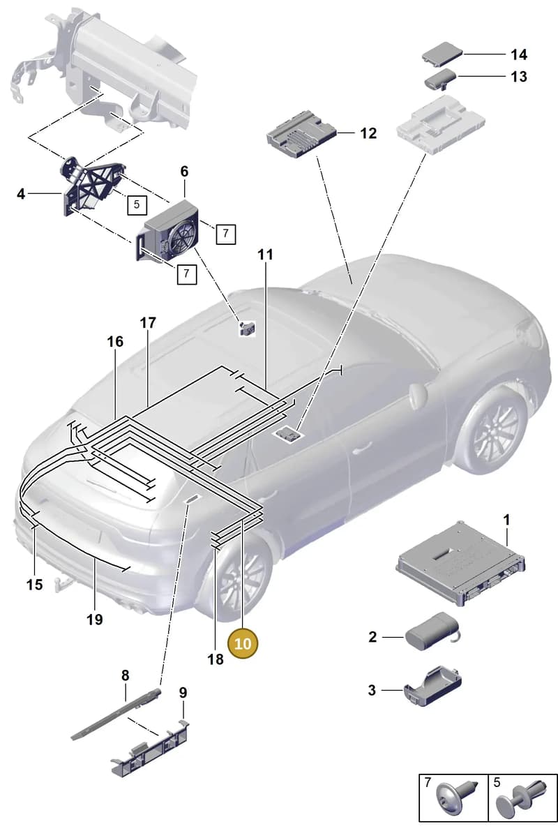 9Y1035550M — Porsche Cayenne Coupe (2023-2023) diagram p60901500, position 10