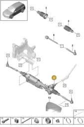 9Y1423055J Porsche Steering Gear