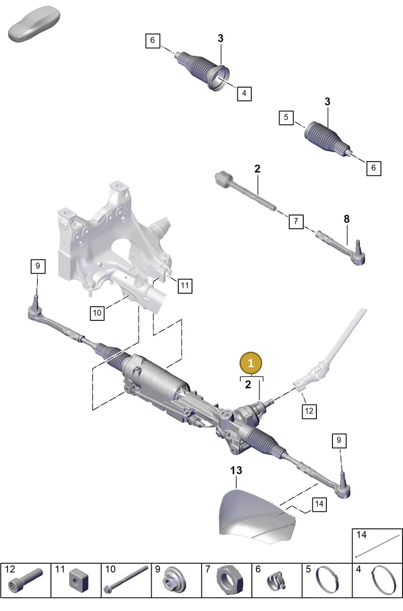 9Y1423056A — Porsche Cayenne Coupe (2023-2023) diagram p60403000, position 1