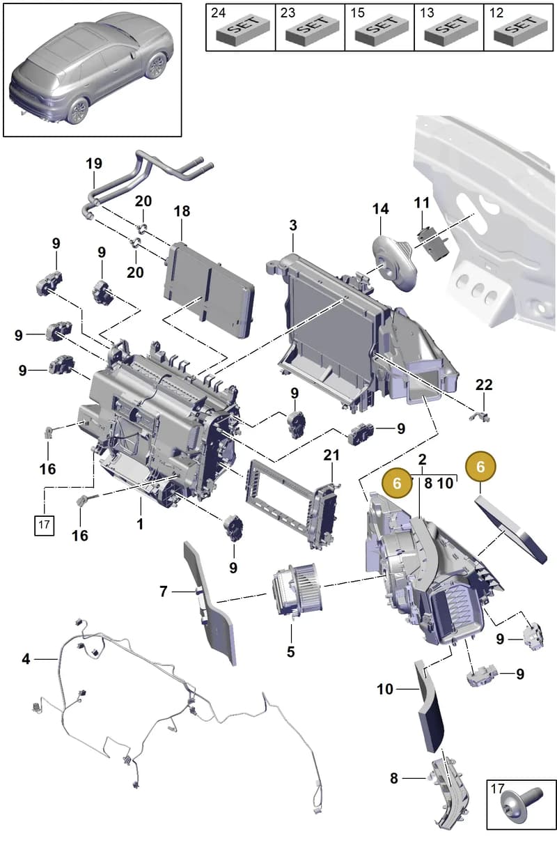 9Y1819656 — Porsche Cayenne (2017-2023) diagram p51814000, position 6